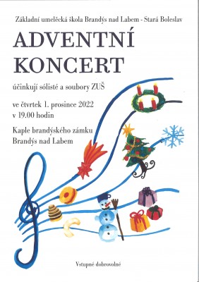 Adventní koncert, čtvrtek 1. prosince 2022, 19. 00 hodin