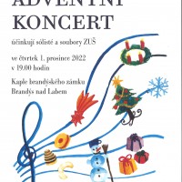 Adventní koncert, čtvrtek 1. prosince 2022, 19. 00 hodin